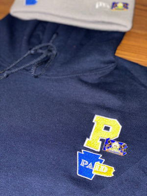 PAid | Navy Letterman Hoodie