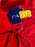 Scarlet Red PAid | Chenille Patch Hoodie