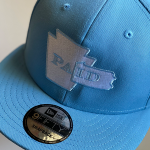 PAid Baby Blue / White New Era 9 Fifty Snapback 