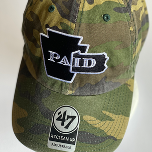 PAid WoodlandCamo ‘47 Brand Adjustable Hat